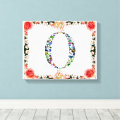 Monogram 'O' Canvas Afdruk (Insitu (Houten vloer))