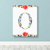 Monogram 'O' Canvas Afdruk (Insitu (Houten vloer))