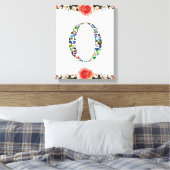 Monogram 'O' Canvas Afdruk (Insitu (Slaapkamer))