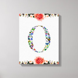 Monogram 'O' Canvas Afdruk