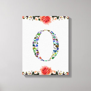 Monogram 'O' Canvas Afdruk