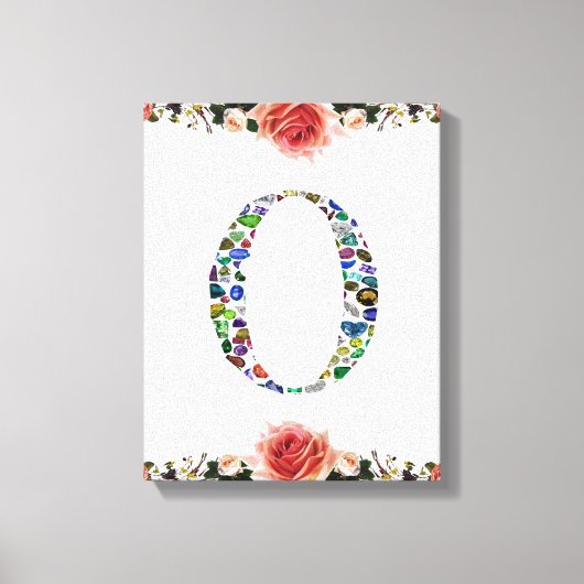 Monogram 'O' Canvas Afdruk (Voorkant)