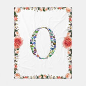 Monogram 'O' Fleece Deken (Voorkant)