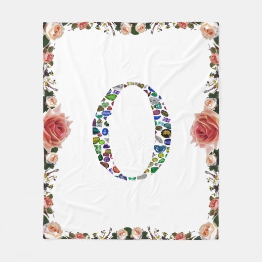 Monogram 'O' Fleece Deken (Voorkant)