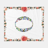 Monogram 'O' Fleece Deken (Voorkant (Horizontaal))