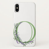 Monogram O Lavendel Eucalyptus Case-Mate iPhone Case (Achterkant)