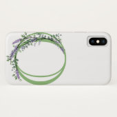 Monogram O Lavender Eucalyptus Case-Mate iPhone Case (Achterkant (horizontaal))