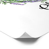 Monogram O lavender Eucalyptus nursery Poster (Hoek)