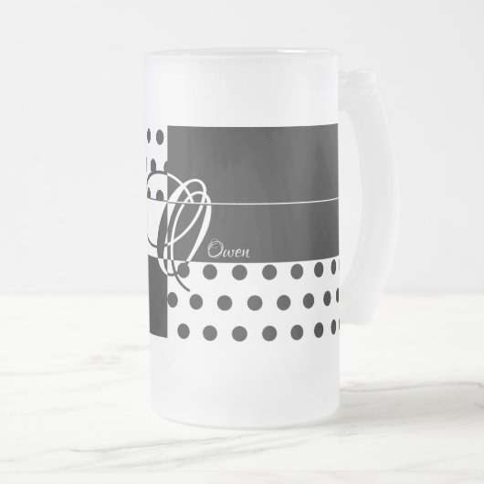 Monogram O Matglas Bierpul (Voorkant rechts)