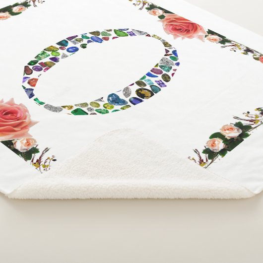 Monogram 'O' Sherpa Deken (3/4)