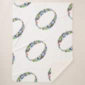 Monogram 'O' Sherpa Deken (Voorkant)