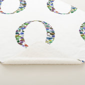 Monogram 'O' Sherpa Deken (3/4)