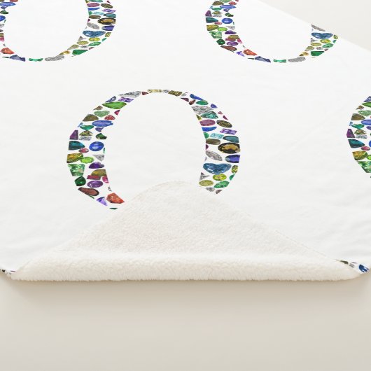 Monogram 'O' Sherpa Deken (3/4)