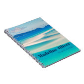 Monogram Ocean Blue Zee Beach Persoonlijk Notitieboek (Rechterzijde)