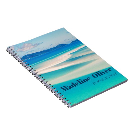 Monogram Ocean Blue Zee Beach Persoonlijk Notitieboek (Rechterzijde)