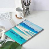 Monogram Ocean Blue Zee Beach Persoonlijk Notitieboek