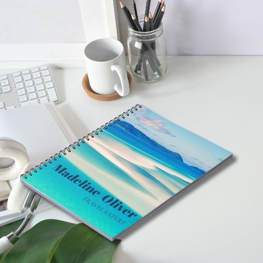 Monogram Ocean Blue Zee Beach Persoonlijk Notitieboek