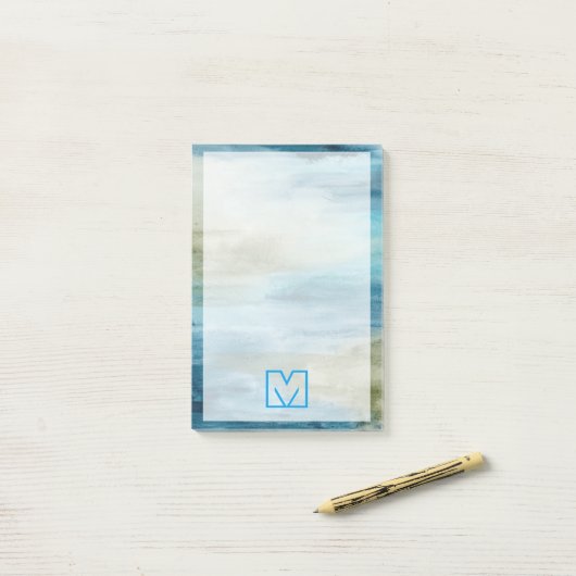 Monogram | Ocean Flow II Post-it® Notes (Op bureau)