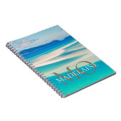 Monogram Ocean Gold Kleur Persoonlijk Notitieboek (Rechterzijde)