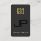 Monogram Oceanië Australisch Japans Zwart Goud Visitekaartje (Voorkant)