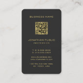 Monogram Oceanië Australisch Japans Zwart Goud Visitekaartje (Achterkant)