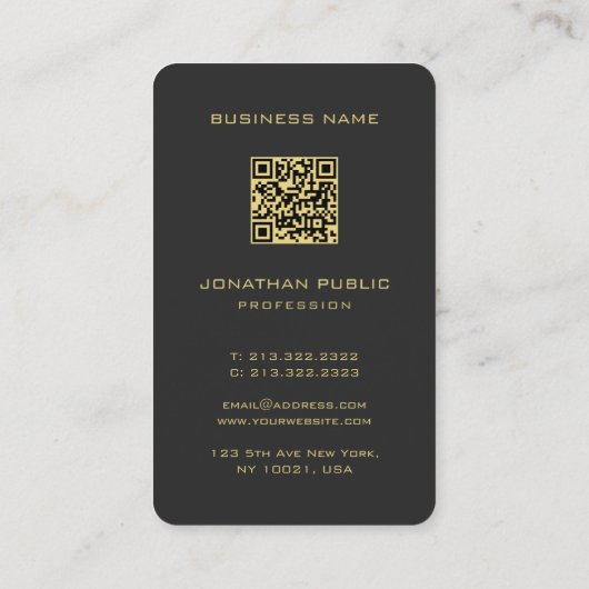 Monogram Oceanië Australisch Japans Zwart Goud Visitekaartje (Achterkant)