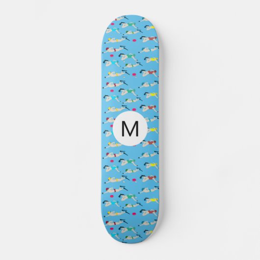 Monogram Octopush Persoonlijk Skateboard (Voorkant)