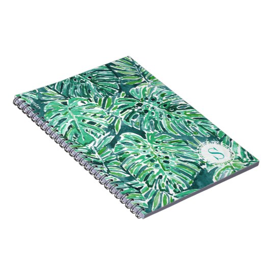Monogram OERWOUD VIBES Green Tropical Monstera Notitieboek (Rechterzijde)