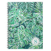 Monogram OERWOUD VIBES Green Tropical Monstera Notitieboek (Voorkant)
