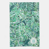 Monogram OERWOUD VIBES Green Tropical Monstera Theedoek (Verticaal)