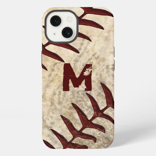 MONOGRAM of Jersey NUMMER honkbal telefoonhoes iPhone Hoesje (Achterkant)