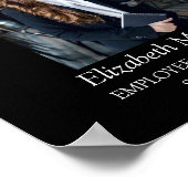 Monogram of Logo Business Employee Award toevoegen Poster (Hoek)