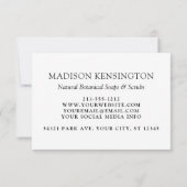 Monogram of logo toevoegen Bedrijf 2 foto's QR-cod Kaart (Achterkant)