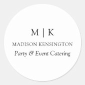 Monogram of voeg de Etiketten van het Bedrijfs Log (Voorkant)