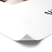 Monogram of voeg de Foto van de Bedrijfs QR Code v Poster (Hoek)