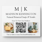 Monogram of voeg de Foto's Van Bedrijfs QR van de Fotoplaat (Voorkant)