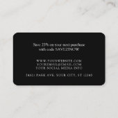 Monogram of voeg de Kaart van de het BedrijfsTusse Visitekaartje (Achterkant)