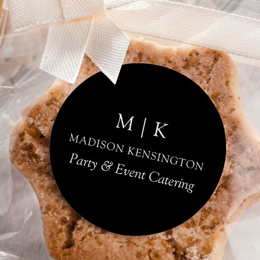 Monogram of voeg het Etiket van het Bedrijfs van L