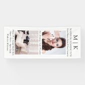 Monogram of voeg Logo 2 Foto Business toe Spandoek (Horizontaal)