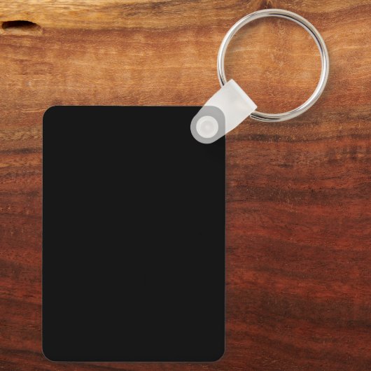 Monogram of voeg Logo Business Black QR Code toe Sleutelhanger (Achterkant)