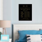 Monogram of voeg Logo Business Gold toe Folie Afdrukken (Insitu (Slaapkamer))