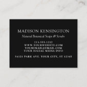 Monogram of voeg Logo Business QR Code 2 Foto toe Visitekaartje (Achterkant)