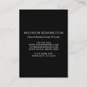 Monogram of voeg Logo Business QR Code 3 Foto toe Visitekaartje (Achterkant)