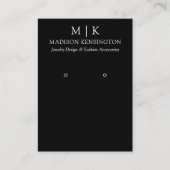 Monogram of voeg Logo QR Code toe die de Kaart van Visitekaartje (Voorkant)