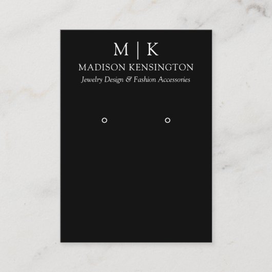 Monogram of voeg Logo QR Code toe die de Kaart van Visitekaartje (Voorkant)