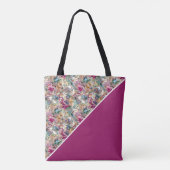 Monogram offset Boroque bloempatroon Tote Bag (Achterkant)