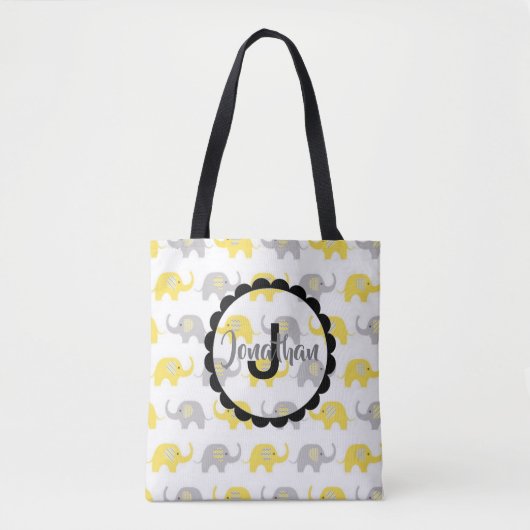 Monogram Olifant Baby Bag Tote Bag (Voorkant)