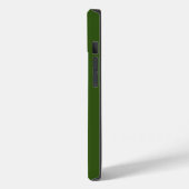 Monogram Olijfgroen Minimalistische Moderne Case-Mate iPhone Case (Achterkant / Links)