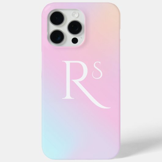 Monogram Ombre Holografisch Roze Meisjesachtig Gep Case-Mate iPhone Case (Achterkant)