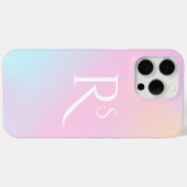 Monogram Ombre Holografisch Roze Meisjesachtig Gep Case-Mate iPhone Case (Achterkant (horizontaal))